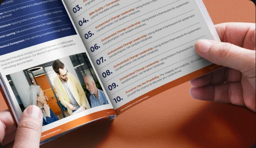 Orchestrated Change Leadership booklet pages