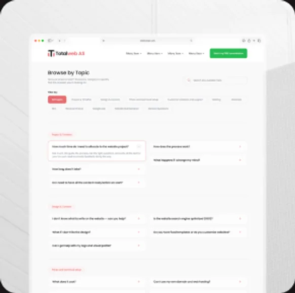 Totalweb presentation mockup