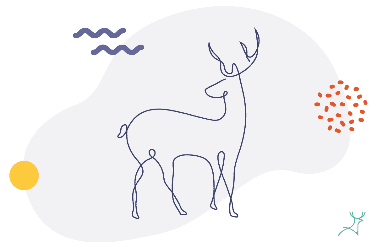 Deer Line Art Sample