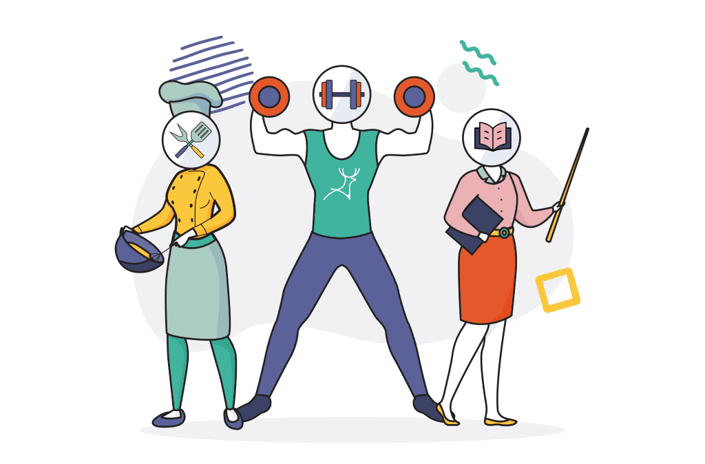 design is the face of your business teacher cook gym muscle strongman