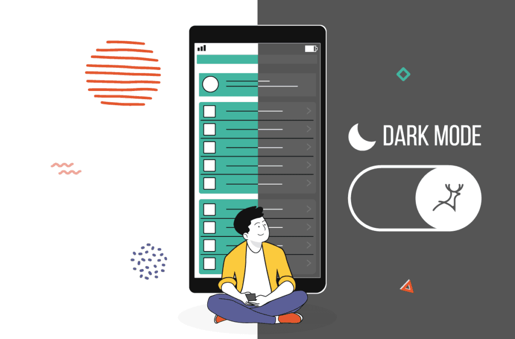 dark mode,web design,websites and apps,implement dark mode,use dark mode,dark mode website,dark mode UI,eye strain,website design,dark mode design,go dark,design language,mobile apps,benefits of dark mode