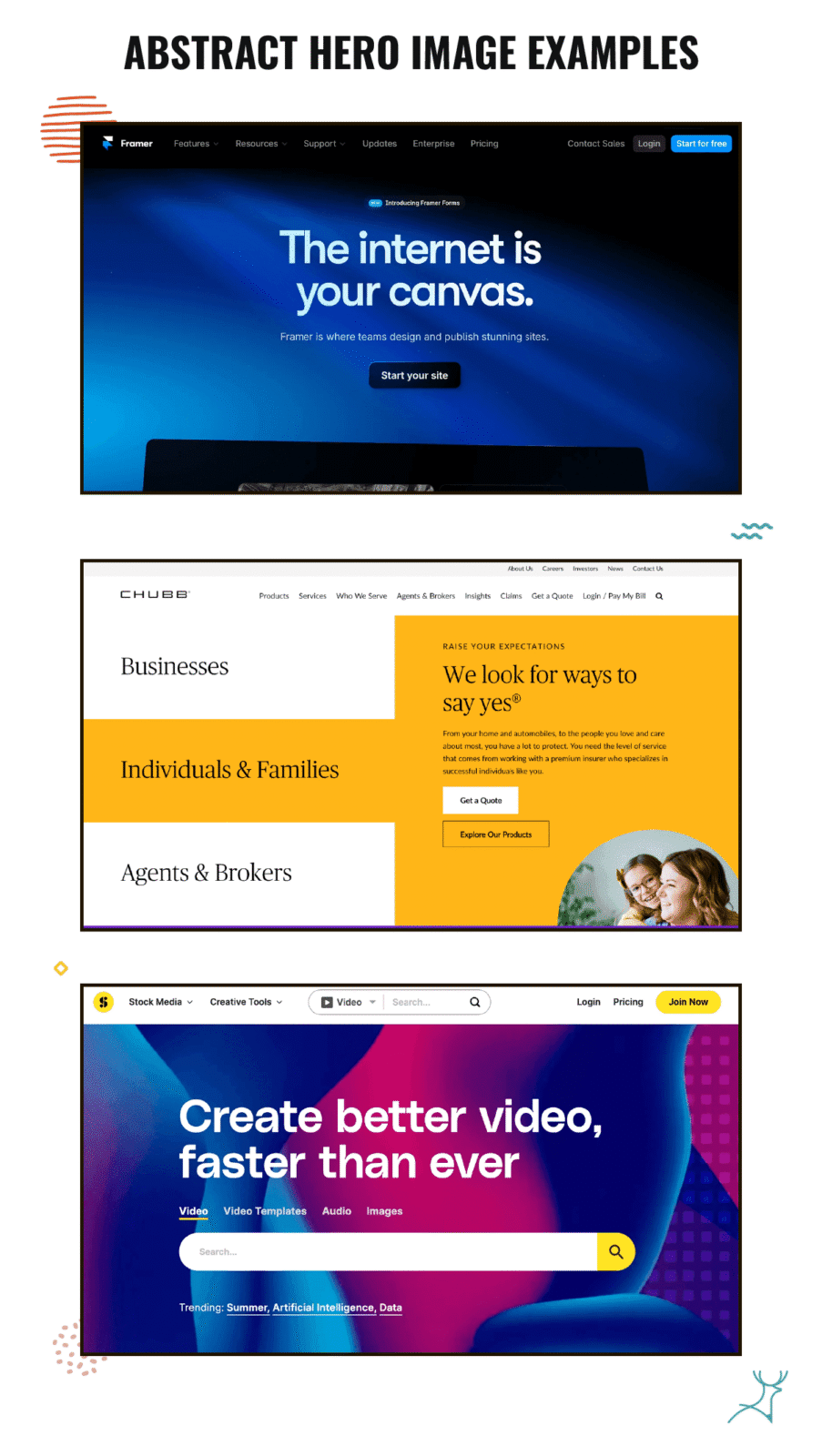 Website hero section design: Best practices & examples - Deer Designer