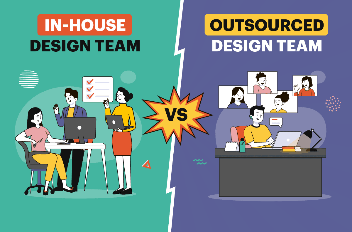 Ultimate guide: Outsourcing design work vs. hiring in-house designers