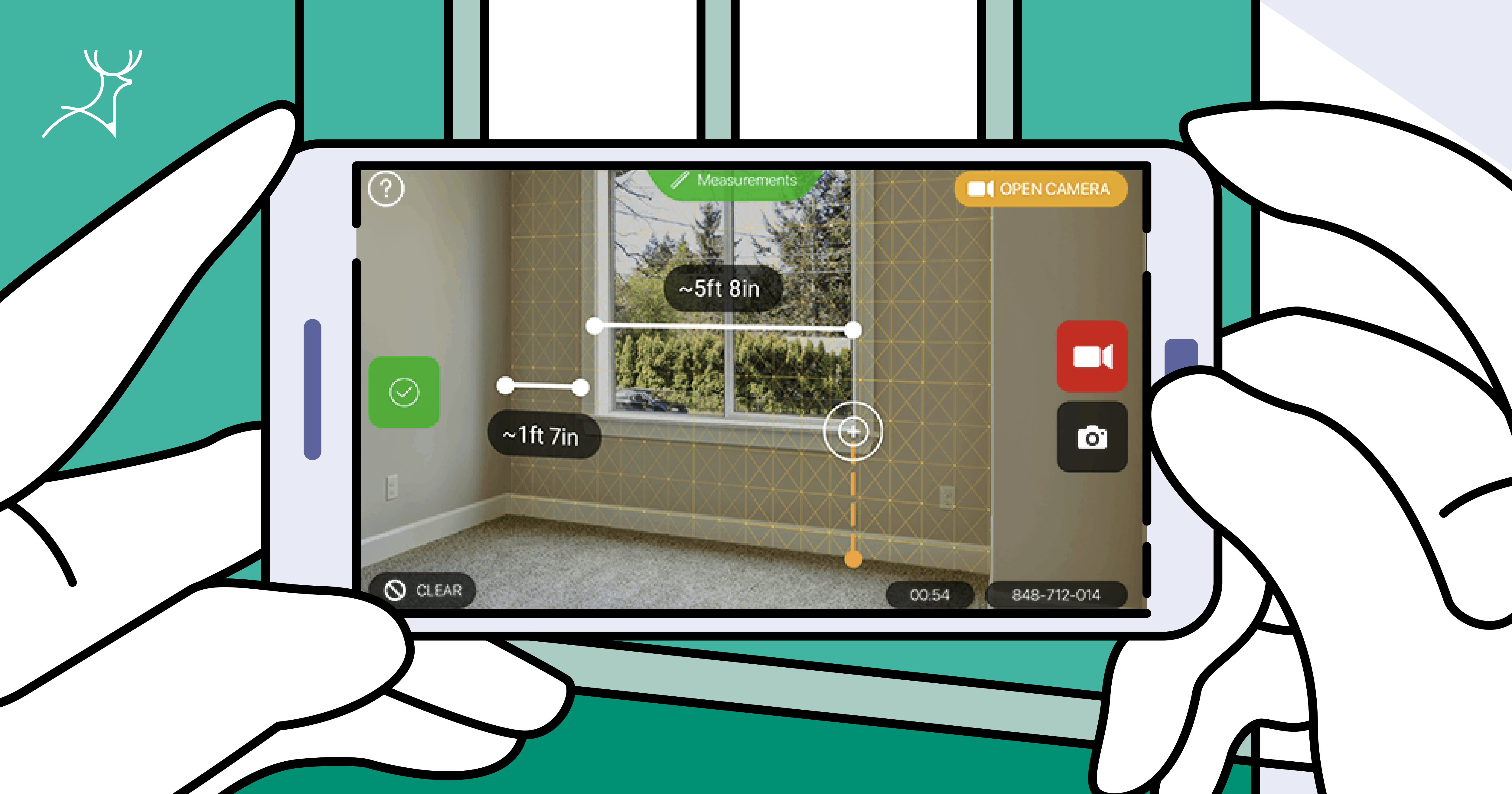 measuring app in smart phone