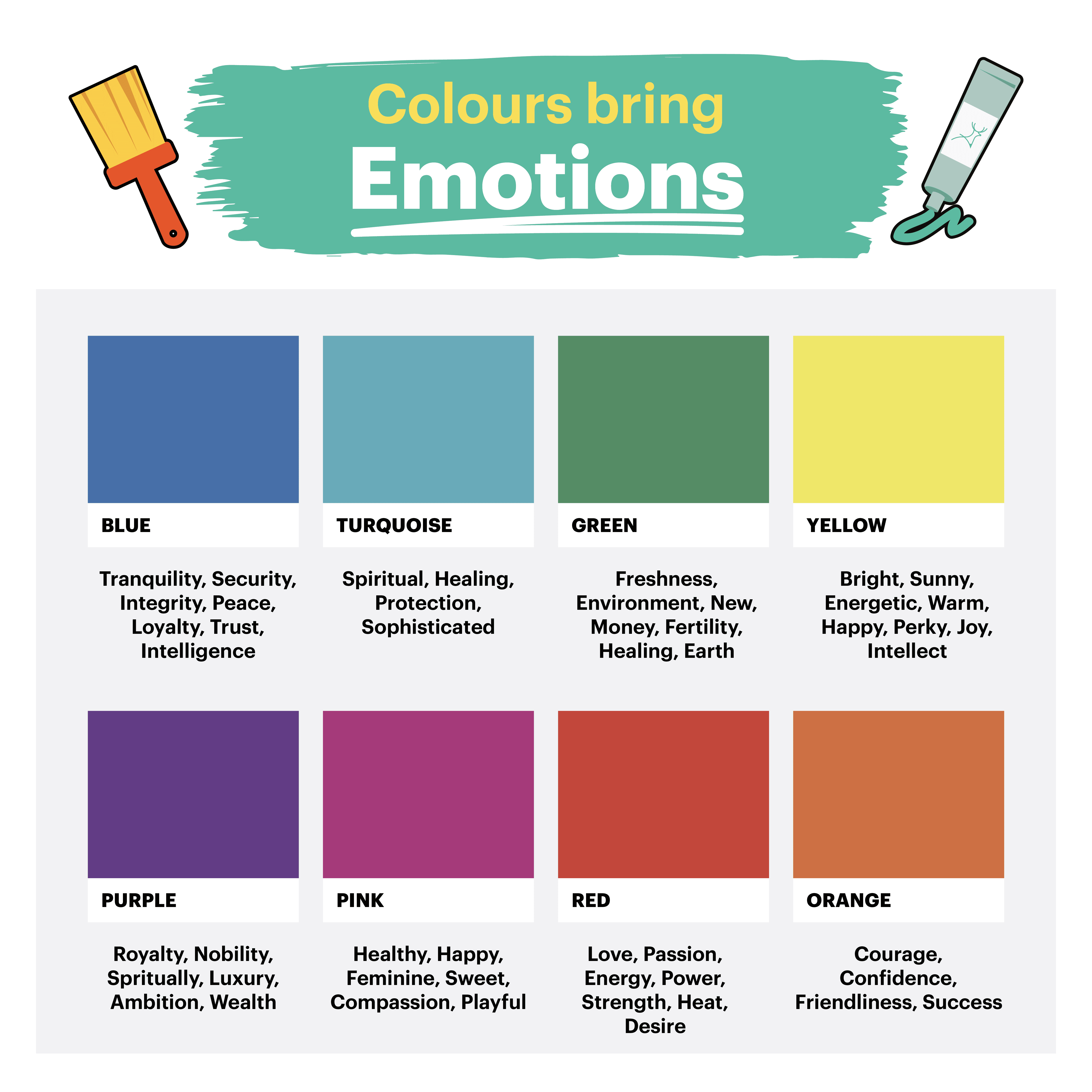 Colours bring emotions