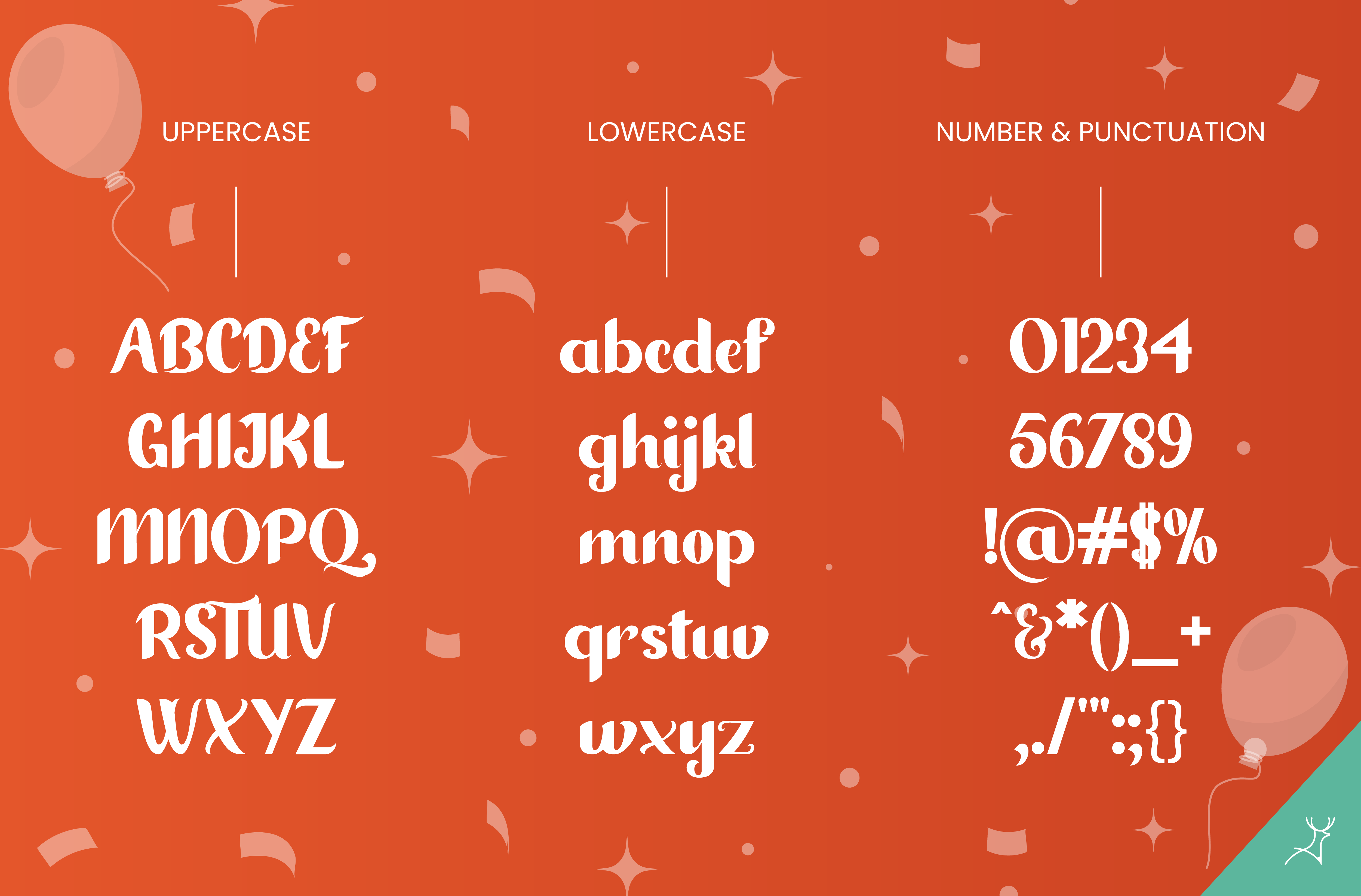 social media design sample font choice