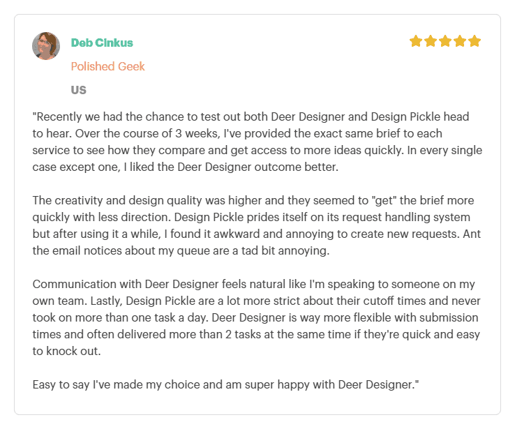 Testimonial - Deb Cinkus