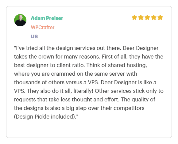 Deer Designer VS Design Pickle Review by WPCrafter