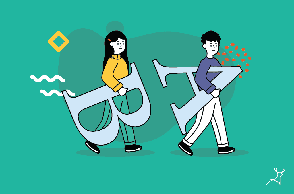 choose your fonts web design sample